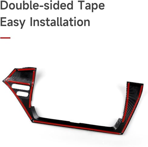 Car Air Vent Frame Center AC Trim Carbon Color ABS Decal Sticker Compatible with 8th Gen Toyota Camry XV70 Accessories - for 2021-2024 ONLY in Saudi Arabia