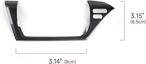 Car Air Vent Frame Center AC Trim Carbon Color ABS Decal Sticker Compatible with 8th Gen Toyota Camry XV70 Accessories - for 2021-2024 ONLY in Saudi Arabia