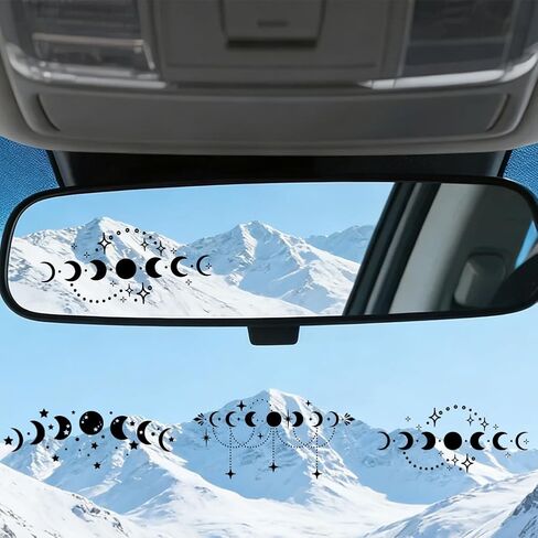 RESSINART 6Pcs 3 Styles Dragon Car Decal Rearview Mirror Stickers Black Celestial Dragons Tiny PVC Vinyl Transfer Sticker for Car Window Bumper Motorcycle Helmet Trucks Laptop Art Decoration Gift in Kuwait