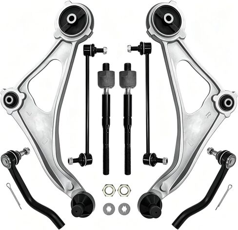 Front Lower Control Arm Kit Ball Joints Tie Rod Ends Sway Bar Links Compatible with 2014-2018 Nissan Altima (2013 Altima 4-Door Sedan ONLY) & 2016-2023 Maxima in Saudi Arabia