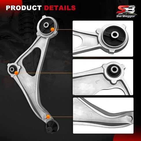 Front Lower Control Arm Kit Ball Joints Tie Rod Ends Sway Bar Links Compatible with 2014-2018 Nissan Altima (2013 Altima 4-Door Sedan ONLY) & 2016-2023 Maxima in Saudi Arabia