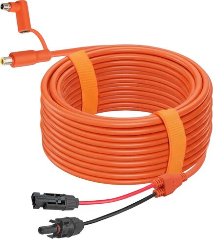 KSK MC4 Solar Cable with 7909 8020 | DC 8mm Adapter,Compatible with Jackery Explorer 160 240 500 1000 GZ Yeti BLUETTI Portable Power Station, Solar Panel,Solar Generator| 14AWG,20FT/6M in Kuwait