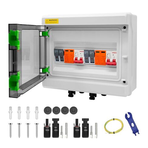 DC600V Solar Combiner Box IP65 2-In-1-Out 40A Circuit Breaker with Surge Protector& Fuse PV Combiner Box IP65 Waterproof Enclosure for Solar Panel Systems in Saudi Arabia