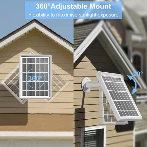 Solar Panel Charger for Ring Camera，Spotlight Cam Plus/Pro and Stick Up Cam Battery, 6V 3W 13.1Ft Fast Charging Cable in Saudi Arabia