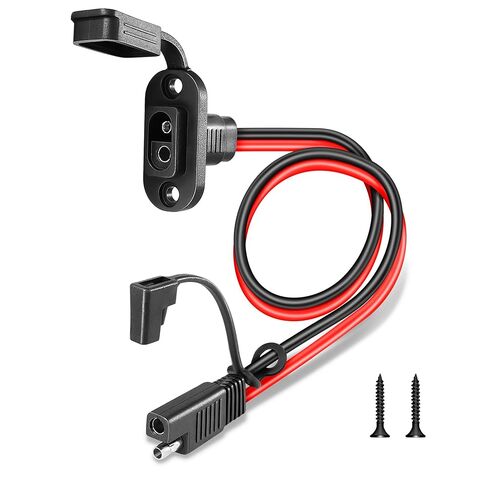 SAE Connector 2FT 10AWG, SAE Battery Quick Connect Plug Waterproof Extension Cable for Solar Panel, Street Glide, Road Glide, Motorcycle Charging Port Upgrade, RV, Solar Generator Battery Charger in Saudi Arabia