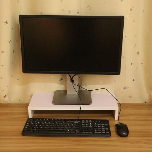 Wooden monitor riser monitor stand 19.5 x 7.8 x 3 inches suitable for computer screens TVs laptops etc in Kuwait