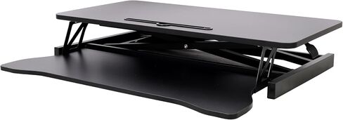 Gecheer Adjustable Height Standing Desk Converter with Keyboard Tray for Ergonomic Monitor Setup in Saudi Arabia