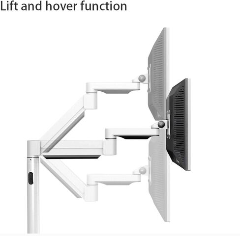 Ground Monitor Bracket, Universal Tv Head Stand, Side/Ground Installation Options,Stand Desk Riser Monitor Stand Mount,Silver-Ground Installation in Kuwait