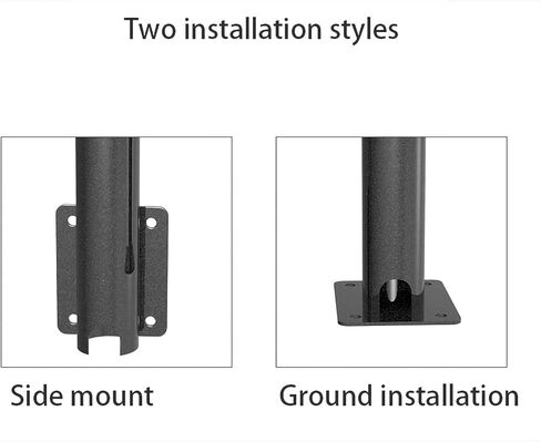 Ground Monitor Bracket, Universal Tv Head Stand, Side/Ground Installation Options,Stand Desk Riser Monitor Stand Mount,Silver-Ground Installation in Kuwait