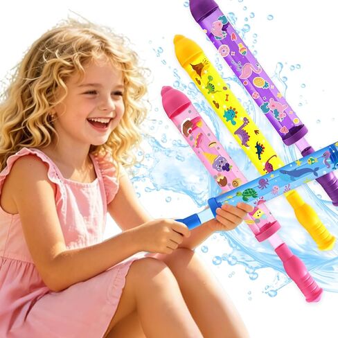 Fancy Land Fireworks Water Guns for Kids Outdoor Toys 4 Pack Water Shooter Squirt Guns for Summer Pool Beach Party Water Fighting Play for Boys Girls Adults in Kuwait