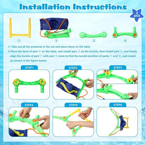 Soulchen 2 Pack Water Balloon Launcher Slingshots، قاذفة محمولة باليد ألعاب صيفية للأطفال في الهواء الطلق حمام السباحة الشاطئ لعبة مائية للأولاد والبنات والمراهقين والبالغين في الفناء الخلفي للعب in Kuwait