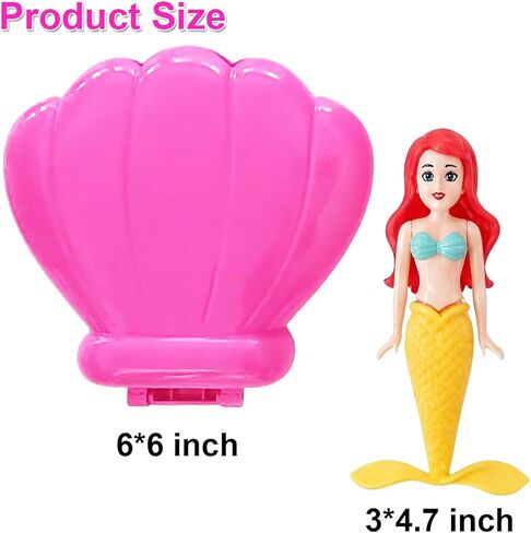 Mermaid Pool Diving Toys with Shell Case, Sinking Water Game for Kids Ages 3-12, Summer Swim Toy in Saudi Arabia