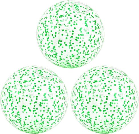 Beach Balls, Inflatable Beach Balls Bulk, 16 Inch Small Glitter Beach Balls for Pool, Sparkly Confetti Beachball, 3 Pcs Inflatable Ball for Summer Swimming Pool Party Supplies in Saudi Arabia
