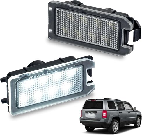 LED License Plate Light Lamp Assembly, White, 2 Pack | Compatible with 2019-2025 Nissan Altima, Sentra, Rogue, Versa, Clear Lens, 6000K White 18-SMD, Xenon White Tag Lights in Saudi Arabia