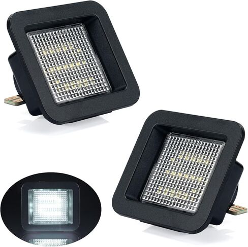 LED License Plate Light Lamp Assembly, White, 2 Pack | Compatible with 2019-2025 Nissan Altima, Sentra, Rogue, Versa, Clear Lens, 6000K White 18-SMD, Xenon White Tag Lights in Saudi Arabia
