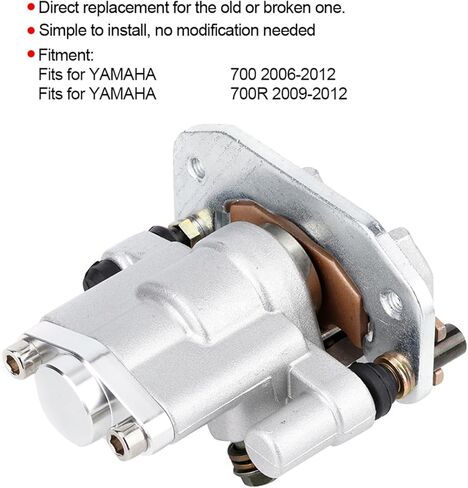 Rear Caliper, Motorcycle Rear Brake Caliper, ATV Rear Brake Pump Aluminum Alloy ATV Rear Brake Pump Fits for Yamaha Raptor 700 2006-2012 in Kuwait