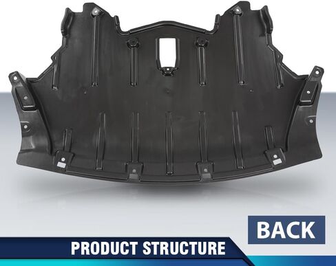 PIT66 Front Engine Splash Shield Under Panel Compatible with BMW X5 2011-2013 51757233968, BM1228177 Black in Kuwait
