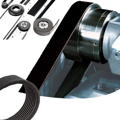 DZ118743: Engine Fan Drive Belt Compatible with 317 320 4024HF285 4024HF295 4024TF270 4024TF281 5030HF270 5030HF285 5030TF270 in Saudi Arabia