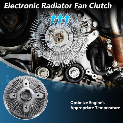 Engine Cooling Fan Clutch for Dodge for Ram 2500 I6 5.9L Turbo Diesel 1994-1999 No.52028615AB Electronic Radiator Cooling Fan Clutch in Kuwait