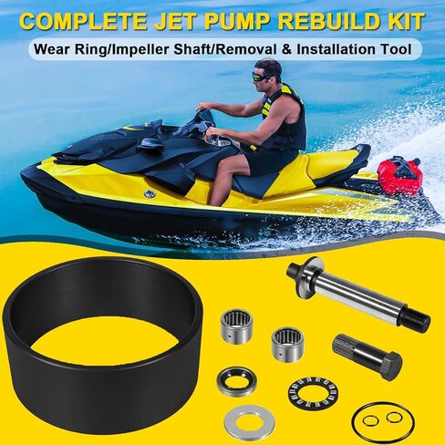 Complete Jet Pump Rebuild Kit with Impeller Removal Installation Tool replacement for 1998-2006 SeaDoo 951 XP 3D GTI LE RFI GTX DI RX XP GSX GTS LRV (1998-2006) in Kuwait