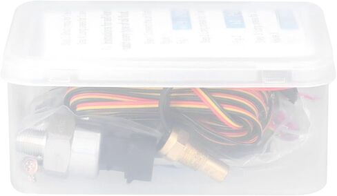 طقم قياس الزيت/الفولت/الماء/الوقود من شكالاكار، 4 في 1 LCD متر رقمي تلقائي لضغط الزيت، مقياس درجة حرارة الماء، أداة عالمية 9-36 فولت لسيارة شاحنة SUV RV in Kuwait
