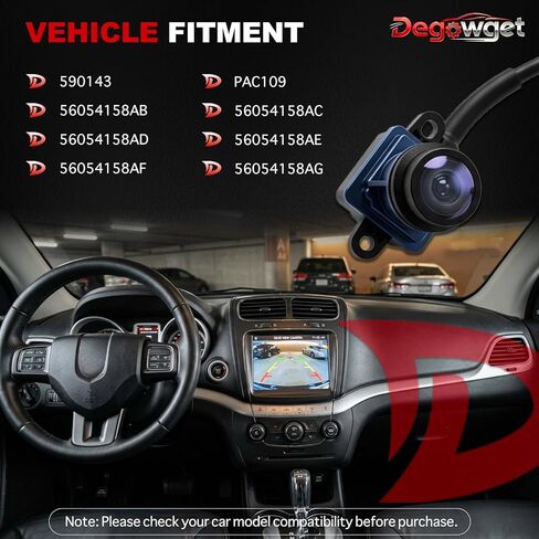 Rear View Backup Camera 56054158AB Compatible with Dodge Journey 2011-2020 Park Assist Camera Replaces PAC109 56054158AD in Saudi Arabia