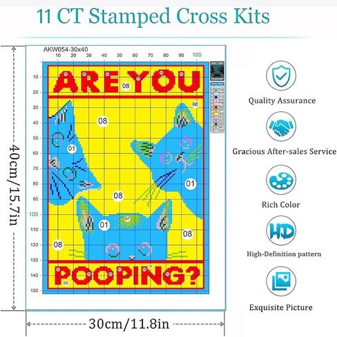 Eiazuiks Christmas Stamping Cross Stitch Kit, Snowman Christmas Counting Cross Stitch Kit for Adult Beginners, Full Line DIY Stitching Kit for Home Decor Cross Stitch Patterns 12x16 inches in Saudi Arabia