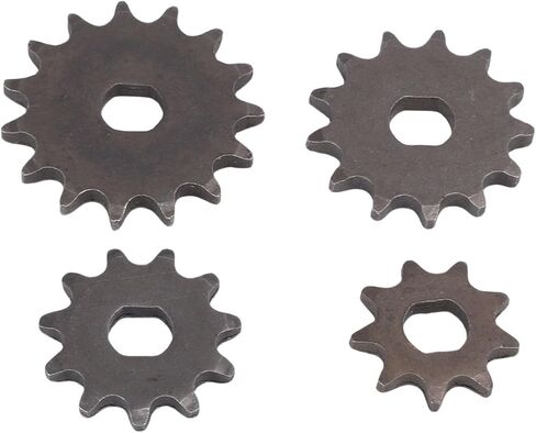 4PCS T8F Motor Chain Sprocket Set, 15T 13T 11T 9T H Hole Pinion, for 47cc 49cc Dirt Bike ATV Scooter in Kuwait
