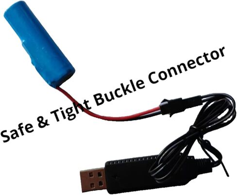 3.7V USB Charger Cable with LED Indicator & Overcharge Protection - SM-2P Plug for Mini RC Cars, Boats, Trucks, Li-Po Battery Toys - Convenient 2-Pack in Saudi Arabia