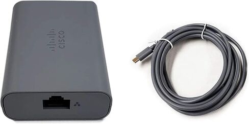 Cisco Remanufactured 8832 PoE Injector for Cisco IP Conference Phone 8832, Data Over Ethernet, USB-C Port, 1-Year Replacement Warranty (CP-8832-POE-RF) (Renewed) in Kuwait