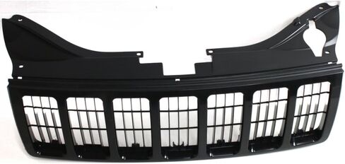 Evan-Fischer Grille Assembly Compatible with 2005-2007 Jeep Grand Cherokee Black Shell and Insert Paintable in Kuwait