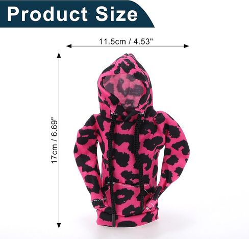 Car SUV Truck Gear Shift Knob Cover Automotive Manual Stick Shifting Handle Protector Leopard Print Rose Red,Black 1 Pc 6.69"x4.53" Polyester in Kuwait