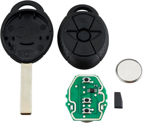 2 Keylessbest بديل لـ 2005 2006 2007 BMW Mini Cooper S EWS مفتاح فوب التحكم عن بعد LX8F2V 3 أزرار 315 ميجا هرتز in Kuwait