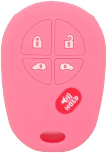 SEGADEN Silicone Cover Protector Case Holder Skin Jacket Compatible with TOYOTA Sienna 4+1 Button 5 Buttons Remote Key Fob CV4423 Black in Kuwait
