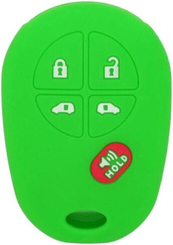 SEGADEN Silicone Cover Protector Case Holder Skin Jacket Compatible with TOYOTA Sienna 4+1 Button 5 Buttons Remote Key Fob CV4423 Black in Kuwait