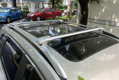 2PCS Roof Rack Cross Bar Crossbar Fit for Mercedes Benz X166 GL 2013-2019 Aluminum Luggage Racks Roof Rail Cargo Carrier (Silver) in Kuwait