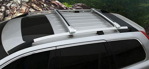 2PCS Roof Rack Cross Bar Crossbar Fit for Mercedes Benz X166 GL 2013-2019 Aluminum Luggage Racks Roof Rail Cargo Carrier (Silver) in Kuwait
