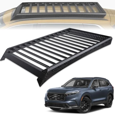 Stehlen 642167838906 70 x 44 Inch Bolt-On Roof Rack Compatible with 2023-2026 Honda CRV Low Profile Rooftop Basket with Wind Fairing - Black in Saudi Arabia