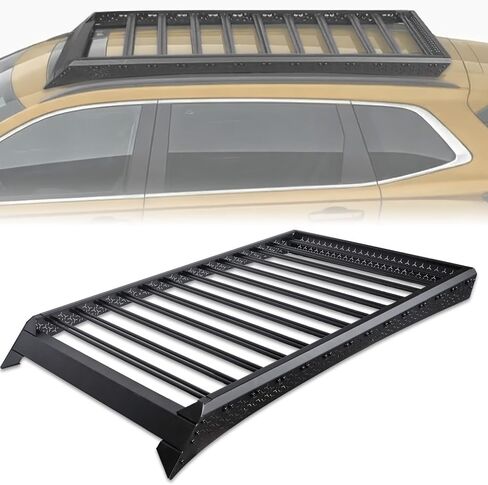 Stehlen 642167838906 70 x 44 Inch Bolt-On Roof Rack Compatible with 2023-2026 Honda CRV Low Profile Rooftop Basket with Wind Fairing - Black in Saudi Arabia