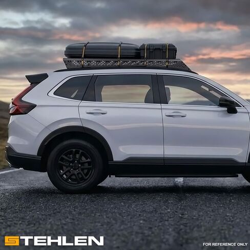 Stehlen 642167838906 70 x 44 Inch Bolt-On Roof Rack Compatible with 2023-2026 Honda CRV Low Profile Rooftop Basket with Wind Fairing - Black in Saudi Arabia
