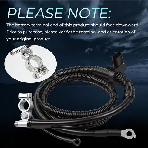 Negative Battery Cable Compatible with Chevrolet Silverado 2007-2013 Chevrolet Suburban Tahoe Avalanche 2007-2014 Cadillac Escalade 2007-2014 GMC Sierra Yukon 2007-2014 Replaces # 22846471, 20967455 in Saudi Arabia