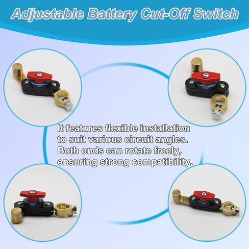 Car Battery Power Cut-Off Switch Breaker, Adjustable Stable Transmission Pure Copper High Conductivity Disconnect Switch Smart Car Battery Disconnect Switch for Auto Boat Rv Truck Supplies in Kuwait