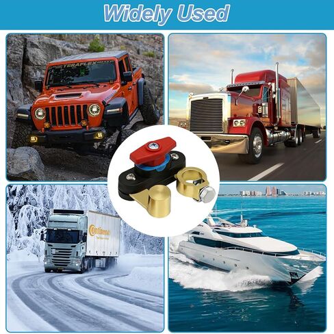 Car Battery Power Cut-Off Switch Breaker, Adjustable Stable Transmission Pure Copper High Conductivity Disconnect Switch Smart Car Battery Disconnect Switch for Auto Boat Rv Truck Supplies in Kuwait