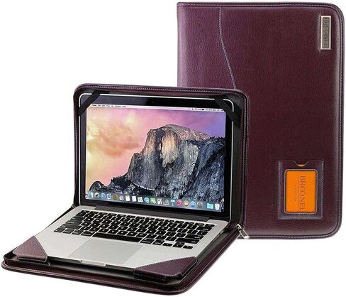 سلسلة Contour - حافظة جلدية أرجوانية شديدة التحمل - متوافقة مع Samsung Galaxy 15.6" Chromebook Plus in Kuwait