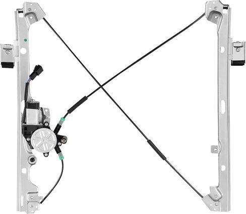 HYR Front Driver Side Power Window Regulator with Motor Fit for 2001-2006 Chevy Silverado 1500 2500 3500, Avalanche Suburban GMC Sierra 1500 2500 Yukon XL Cadillac Escalade, 741-644 (2 Pins) in Saudi Arabia