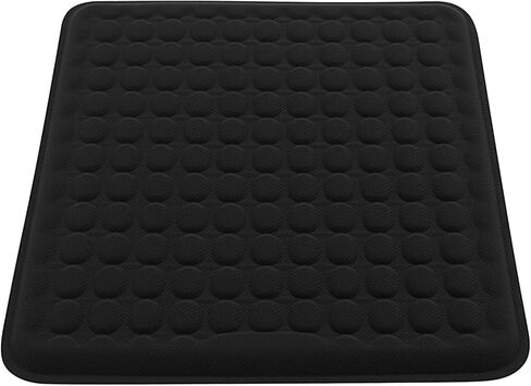 BABUR Gel Seat Cushion, Long Sitting Cooling Gel Hip Cushion, Breathable Anti Slip Office Chair Cushion, Car, Wheelchair, Travel - Black in Saudi Arabia