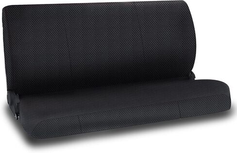 Universal Front Bench Seat Covers for Trucks Fits Ford Chevrolet Dodge Full Size Pickup Heavy Duty Stretch Sand Mesh Fabric with Side Pockets - Black in Saudi Arabia