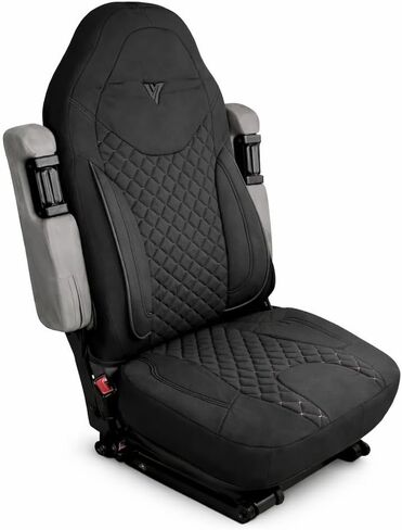 Seat Cover for Legacy Aftermarket Seat – Custom-Fit Semi Truck Seat Cover, Durable Material, Compatible with Legacy seat, Easy Installation, Interior Protection for Heavy-Duty Trucks (Black/Black) in Saudi Arabia