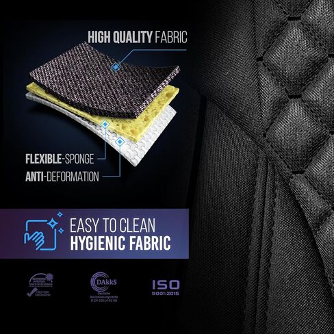Seat Cover for Legacy Aftermarket Seat – Custom-Fit Semi Truck Seat Cover, Durable Material, Compatible with Legacy seat, Easy Installation, Interior Protection for Heavy-Duty Trucks (Black/Black) in Saudi Arabia