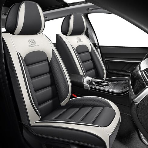 Car Seat Covers for Toyota Corolla 2014-2026,360°Full Coverage& Airbag-Safe, Nappa Leather Car Seat Covers,Waterproof&Anti-Slip Seat Covers Full Set with Storage Pockets(Black) in Saudi Arabia